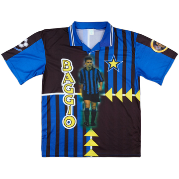 1998-99 Inter Milan 'Roberto Baggio' Graphic Shirt - 9/10 - (XL)