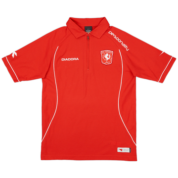 2008-09 FC Twente Diadora 1/4 Zip Polo Shirt - 9/10 - (S)