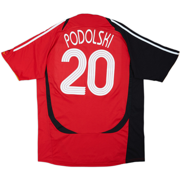 2005-07 Germany Away Shirt Podolski #20 - 8/10 - (XL)