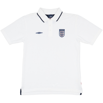 2007-08 England Umbro Polo Shirt - 9/10 - (M)