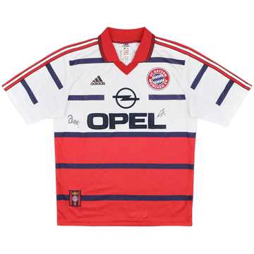 1998-00 Bayern Munich Signed Away Shirt - 8/10 - (S)