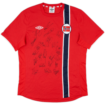 2012-13 Norway Signed Home Shirt - 8/10 - (L)
