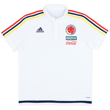 2014-15 Colombia adidas Signed Player Issue Polo Shirt - 7/10 - (L)