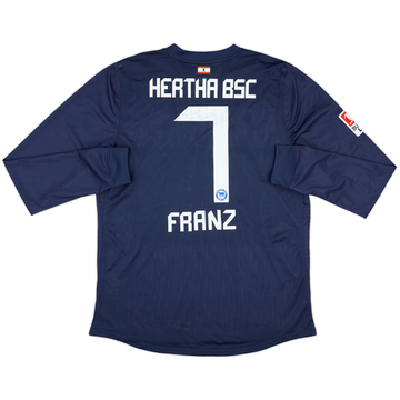 2011-12 Hertha Berlin Match Issue Signed Home L/S Shirt Franz #7
