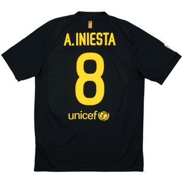 2011-12 Barcelona Away Shirt A.Iniesta #8 - 10/10 - (L)