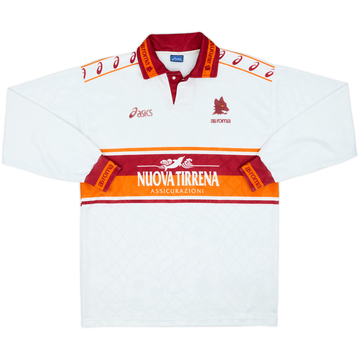 1994-95 Roma Away L/S Shirt #10 - 6/10 - (L)