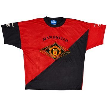 1994-96 Manchester United Umbro Training Shirt - 7/10 - (S)