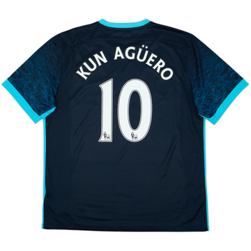 2015-16 Manchester City Away Shirt Kun Aguero #10 - 5/10 - (XL)