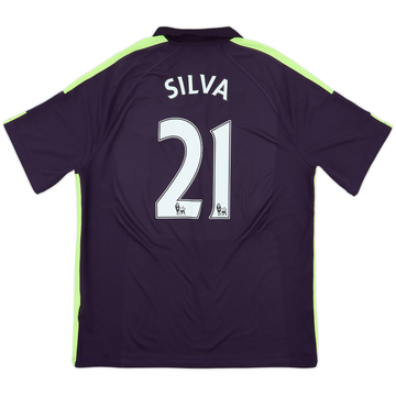 2014-15 Manchester City Third Shirt Silva #21 - 7/10 - (XL)