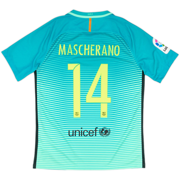 2016-17 Barcelona Third Shirt Mascherano #14 - 9/10 - (M)