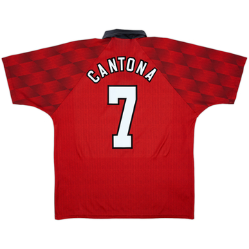 1996-98 Manchester United 'Champions 1995-96' Home Shirt Cantona #7 - 9/10 - (XL)