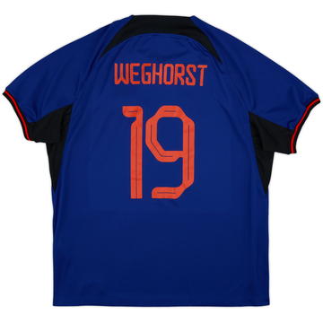 2022-24 Netherlands Away Shirt Weghorst #19 - 8/10 - (XL)