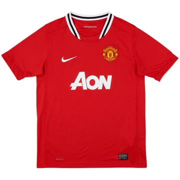 2011-12 Manchester United Home Shirt - 9/10 - (L.Boys)
