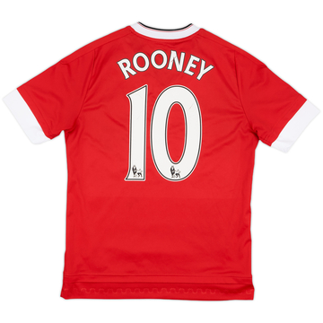 2015-16 Manchester United Home Shirt Rooney #10 - 5/10 - (L.Boys)