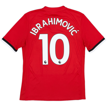 2017-18 Manchester United Home Shirt Ibrahimovic #10 - 9/10 - (XL.Boys)