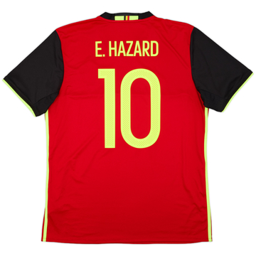 2016-17 Belgium Home Shirt E. Hazard #10 - 8/10 - (L)