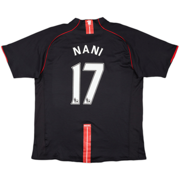 2007-08 Manchester United Away Shirt Nani #17 - 7/10 - (XL)