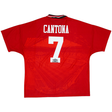 1994-96 Manchester United Home Shirt Cantona #7 - 8/10 - (XXL)