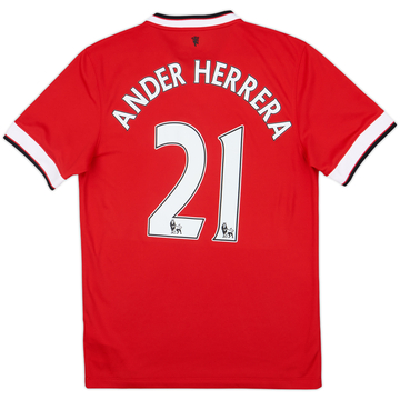 2014-15 Manchester United Home Shirt Ander Herrera #21 - 8/10 - (S)