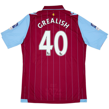 2014-15 Aston Villa Home Shirt Grealish #40 - 6/10 - (XXL)