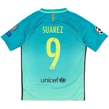 2016-17 Barcelona Third Shirt Suarez #9 - 6/10 - (M)