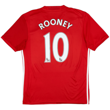 2016-17 Manchester United Home Shirt Rooney #10 - 8/10 - (M)
