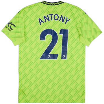 2022-23 Manchester United Third Shirt Antony #21 - 8/10 - (M)