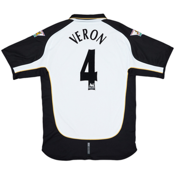2001-02 Manchester United Centenary Away/Third Shirt Veron #4 - 9/10 - (M)