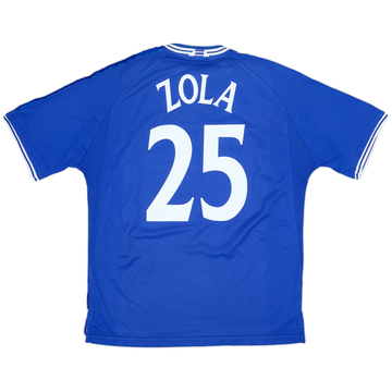 1999-01 Chelsea Home Shirt Zola #25 - 7/10 - (XL)