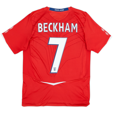 2008-10 England Away Shirt Beckham #7 - 5/10 - (S)