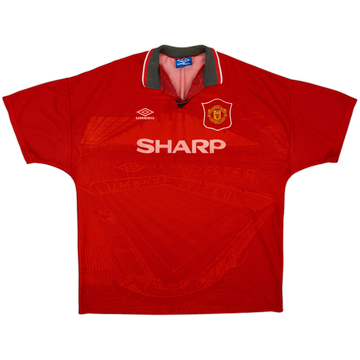 1994-96 Manchester United Home Shirt - 5/10 - (XXL)