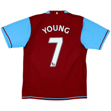 2007-08 Aston Villa Home Shirt Young #7 - 6/10 - (M)