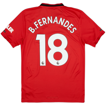 2019-20 Manchester United Home Shirt B.Fernandes #18 - 6/10 - (S)