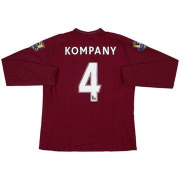 2012-13 Manchester City Away L/S Shirt Kompany #4 - 8/10 - (L)