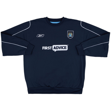 2003-04 Manchester City Reebok Sweat Top - 8/10 - (XL)