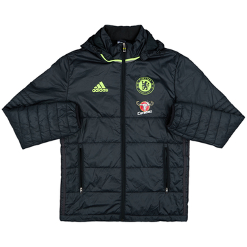 2016-17 Chelsea adidas Padded Bench Coat - 8/10 - (S)