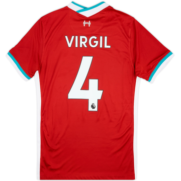 2020-21 Liverpool Home Shirt Virgil #4 - 6/10 - (S)
