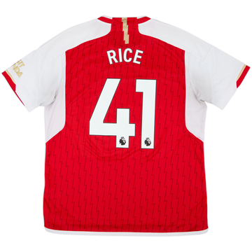 2023-24 Arsenal Home Shirt Rice #41 - 4/10 - (XL)