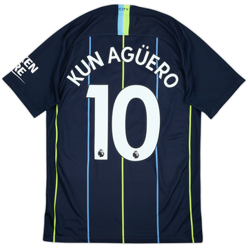 2018-19 Manchester City Away Shirt Kun Aguero #10 - 8/10 - (S)