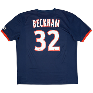 2013-14 Paris Saint-Germain Home Shirt Beckham #32 - 5/10 - (XL)