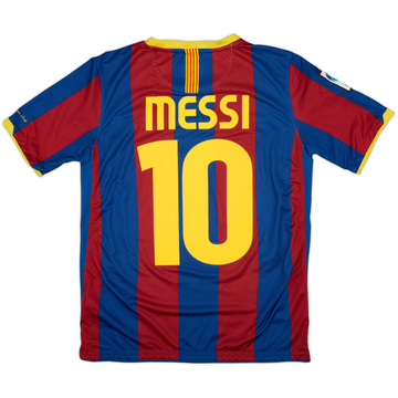 2010-11 Barcelona Home Shirt Messi #10 - 8/10 - (XL.Boys)