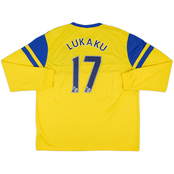 2013-14 Everton Away L/S Shirt Lukaku #17 - 9/10 - (XXL)