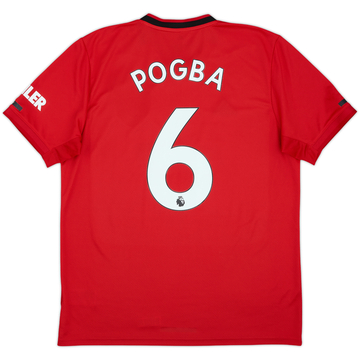 2019-20 Manchester United Home Shirt Pogba #6 - 9/10 - (L)