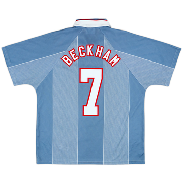 1996-97 England Away Shirt Beckham #7 - 6/10 - (XL)