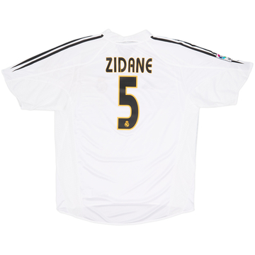 Camiseta de local del Real Madrid 2004-05 Zidane #5 - 10/10 - (XL)