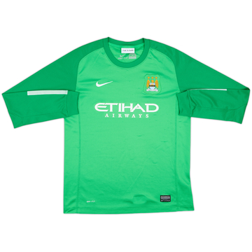 2013-14 Manchester City GK Shirt - 6/10 - (XL.Boys)