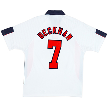 1997-99 England Home Shirt Beckham #7 - 5/10 - (L)