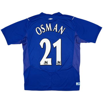 2004-05 Everton Home Shirt Osman #21 - 7/10 - (M)