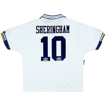 1993-95 Tottenham Home Shirt Sheringham #10 - 9/10 - (XXL)