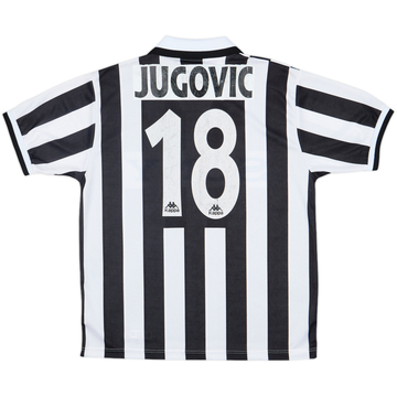 1995-97 Juventus Home Shirt Jugovic #18 - 6/10 - (L)